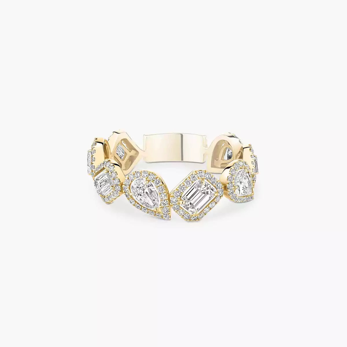 [Am Jewelry] Diamond Wedding Ring My Twin