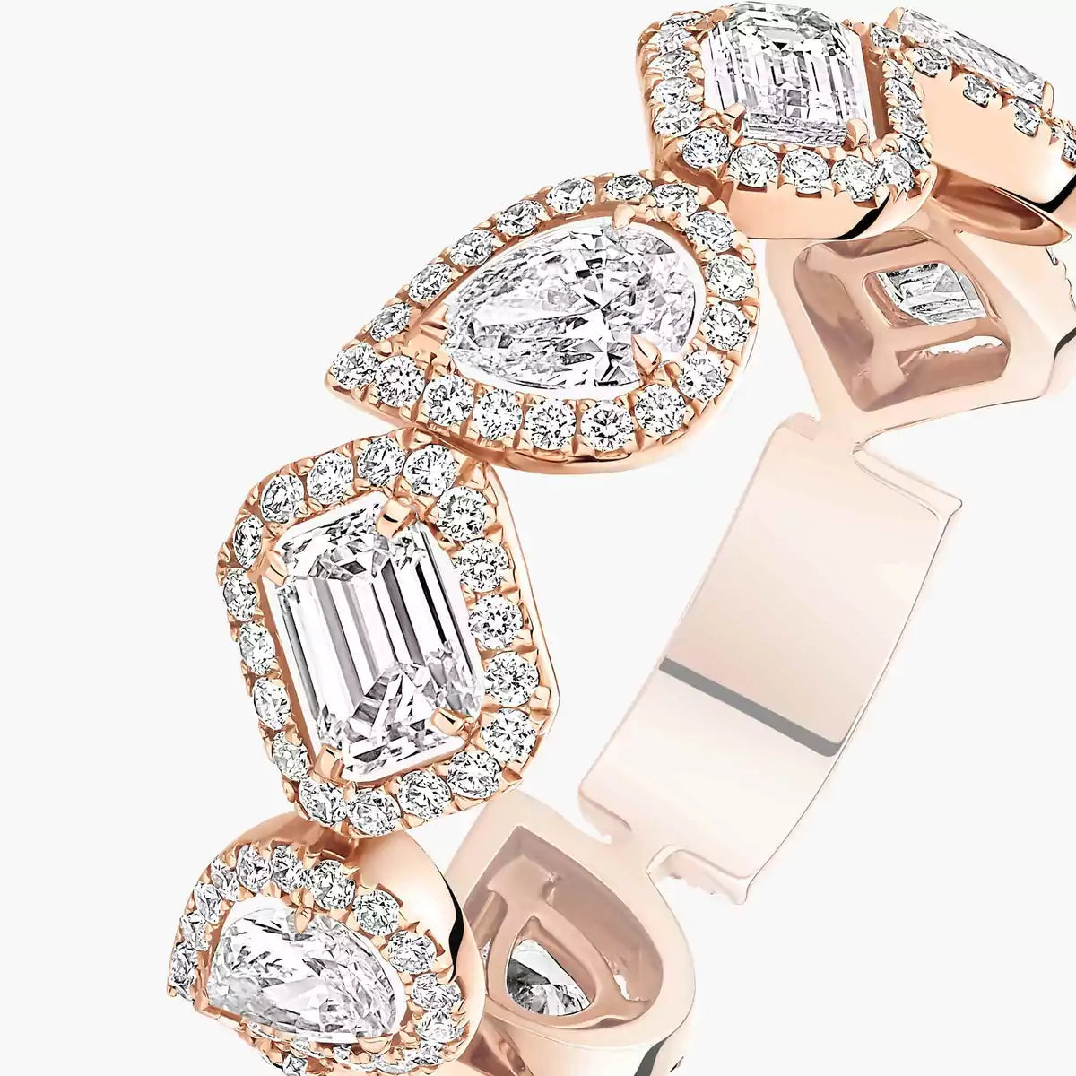 [Am Jewelry] Diamond Wedding Ring My Twin