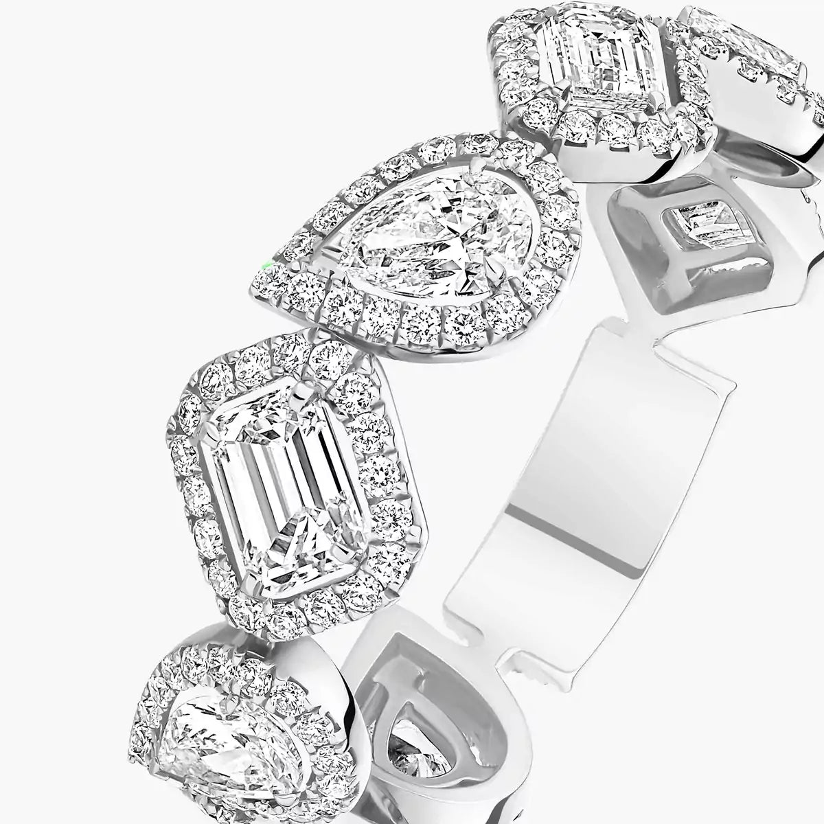 [Am Jewelry] Diamond Wedding Ring My Twin