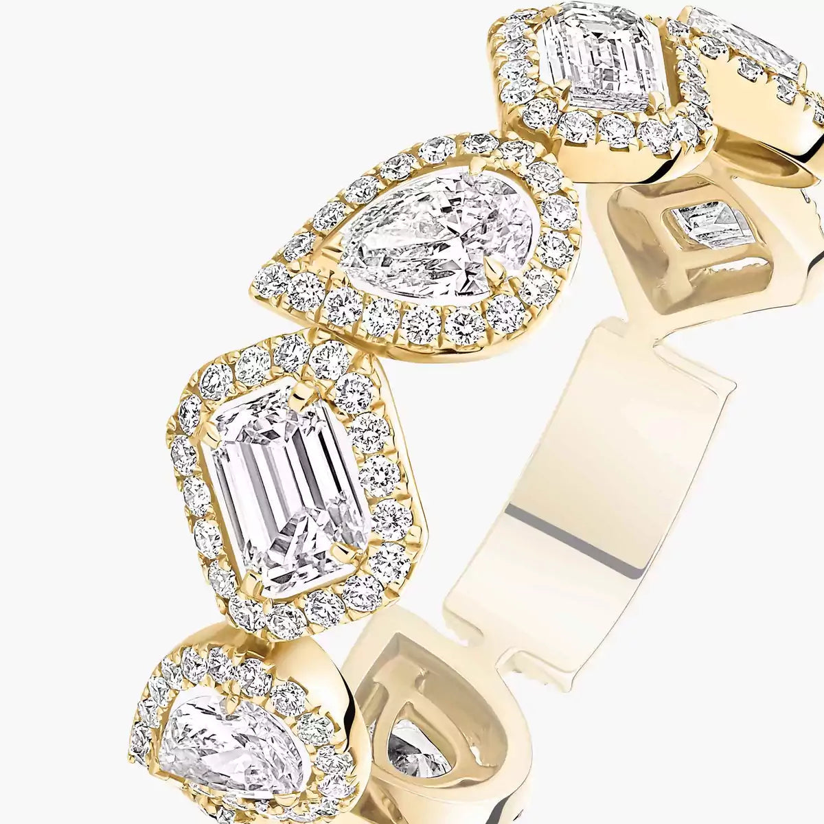 [Am Jewelry] Diamond Wedding Ring My Twin