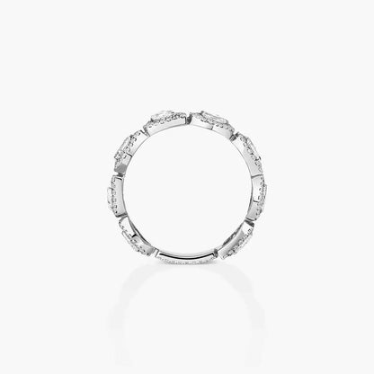 [Am Jewelry] Diamond Wedding Ring My Twin