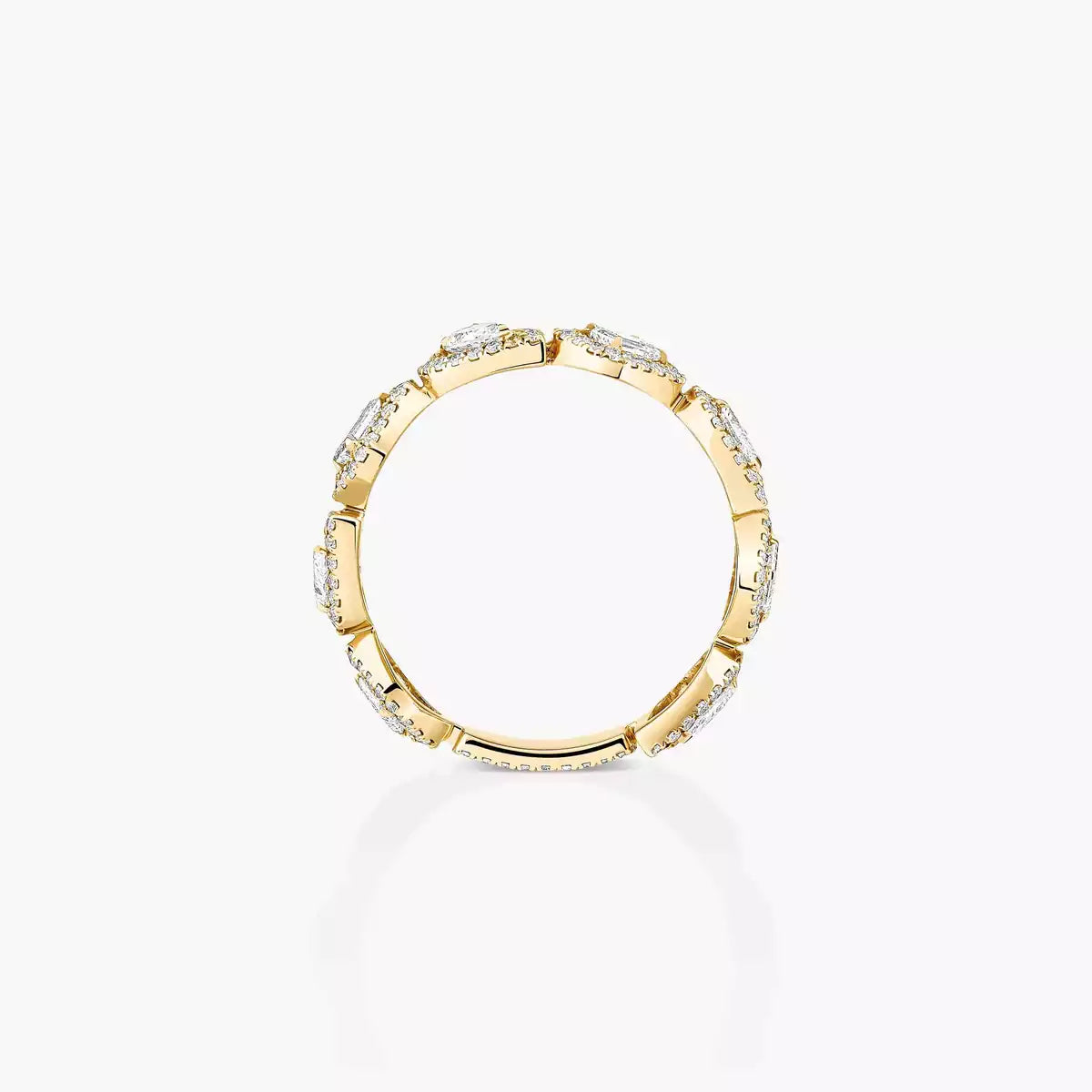 [Am Jewelry] Diamond Wedding Ring My Twin