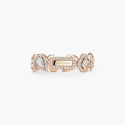 [Am Jewelry] Diamond Wedding Ring My Twin