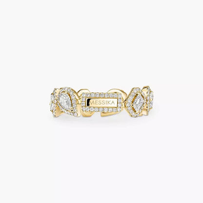 [Am Jewelry] Diamond Wedding Ring My Twin