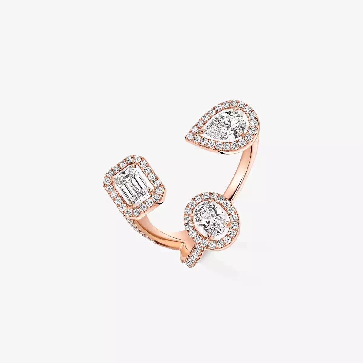 [Am Jewelry]  Diamond Ring 0,25ct My Twin Trilogy