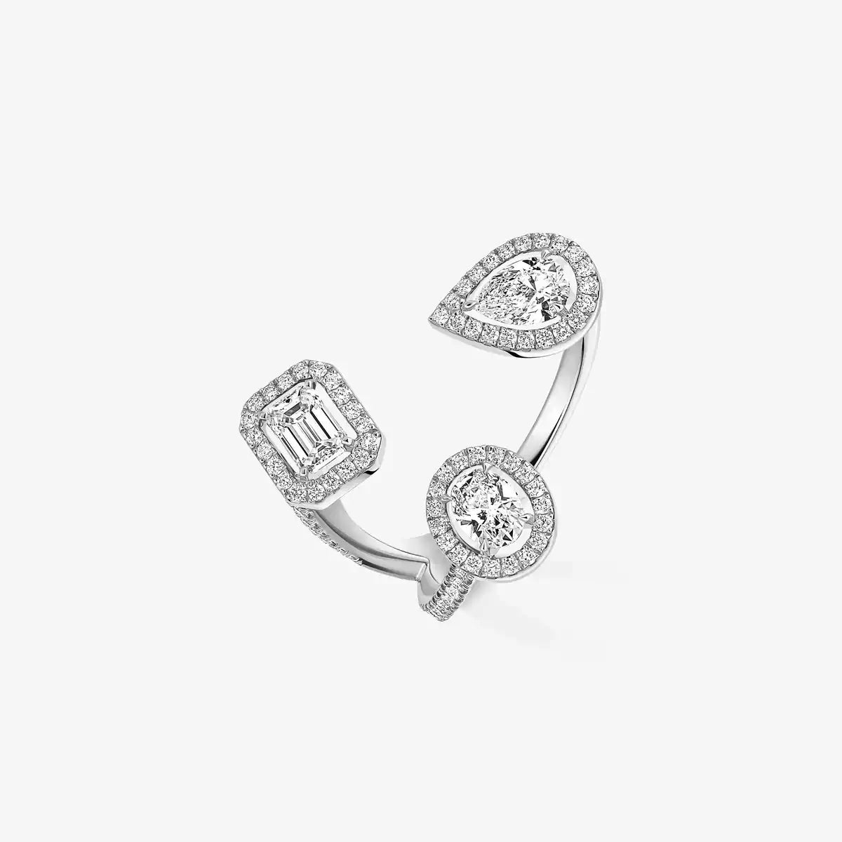 [Am Jewelry]  Diamond Ring 0,25ct My Twin Trilogy