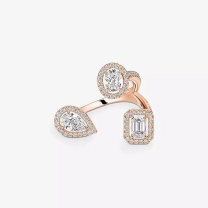 [Am Jewelry]  Diamond Ring 0,25ct My Twin Trilogy
