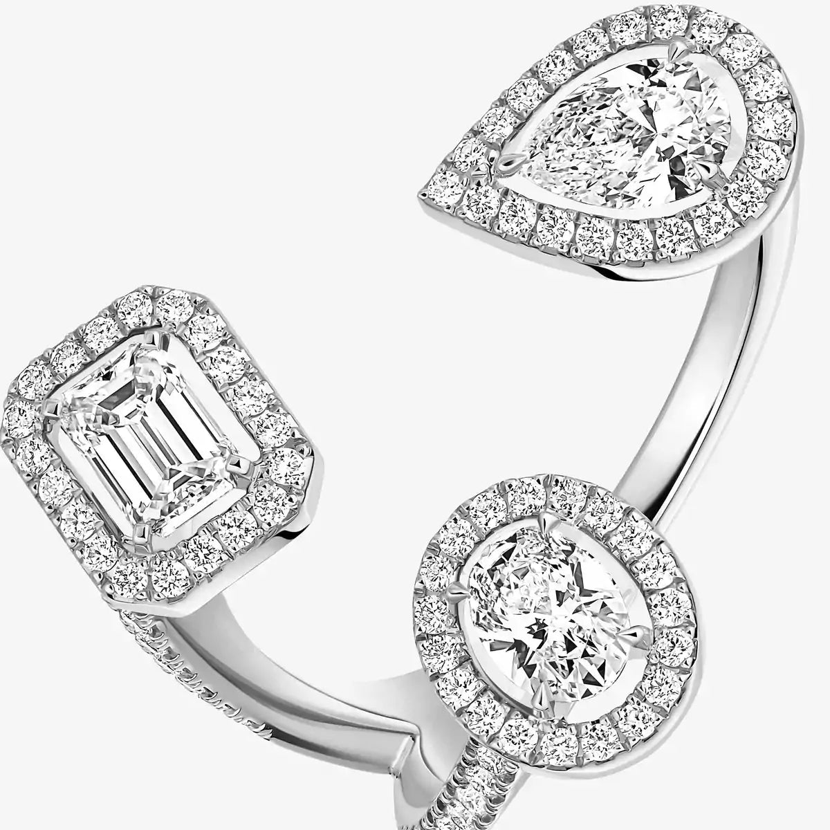 [Am Jewelry]  Diamond Ring 0,25ct My Twin Trilogy
