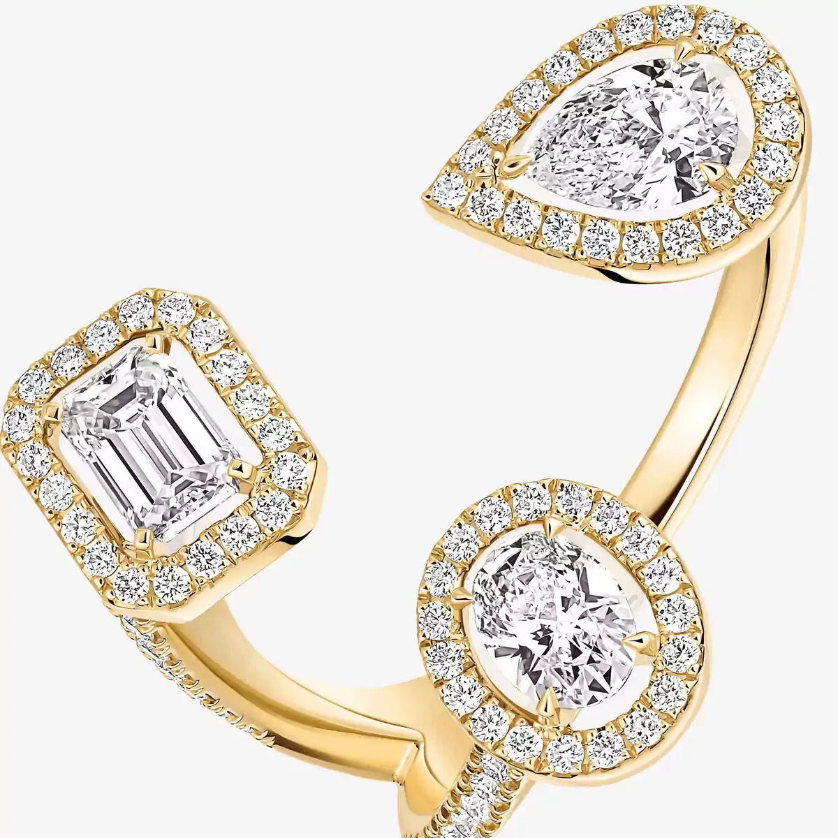 [Am Jewelry]  Diamond Ring 0,25ct My Twin Trilogy