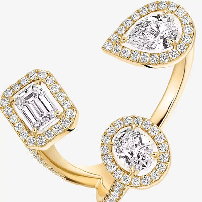 [Am Jewelry]  Diamond Ring 0,25ct My Twin Trilogy