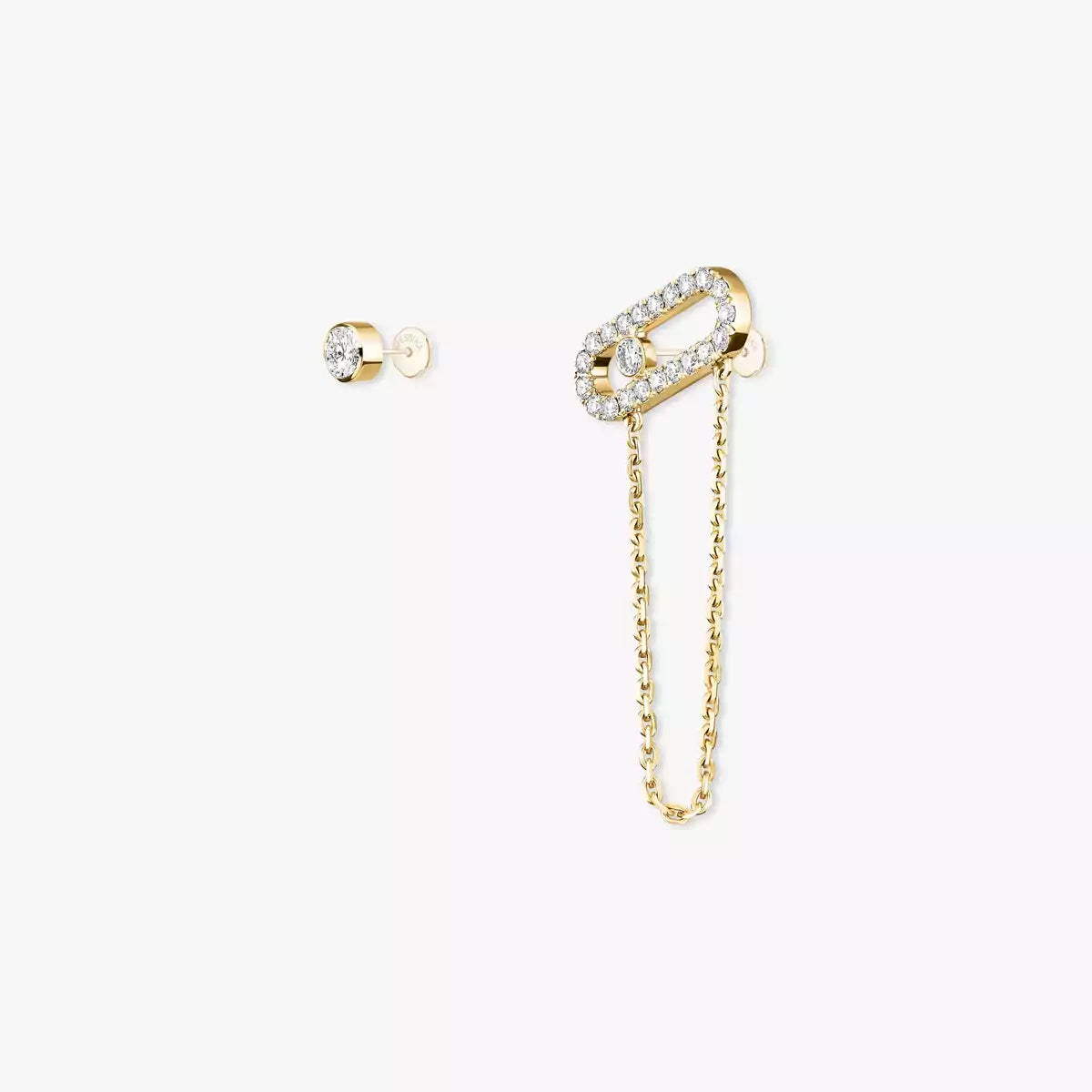 [Am Jewelry]Move Uno Diamond Earrings