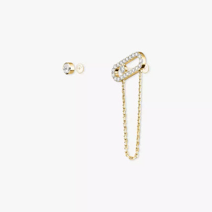 [Am Jewelry]Move Uno Diamond Earrings