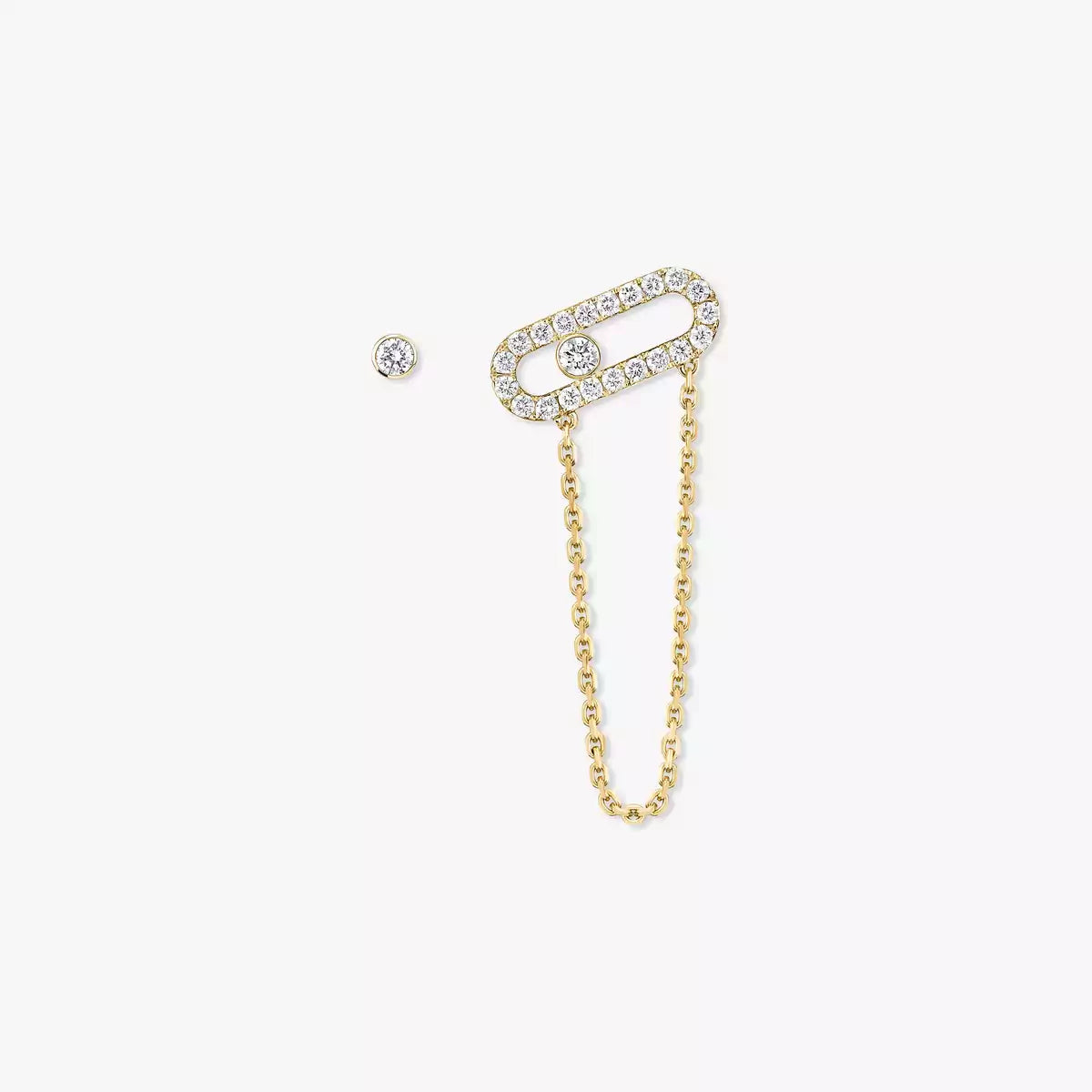 [Am Jewelry]Move Uno Diamond Earrings
