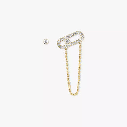 [Am Jewelry]Move Uno Diamond Earrings