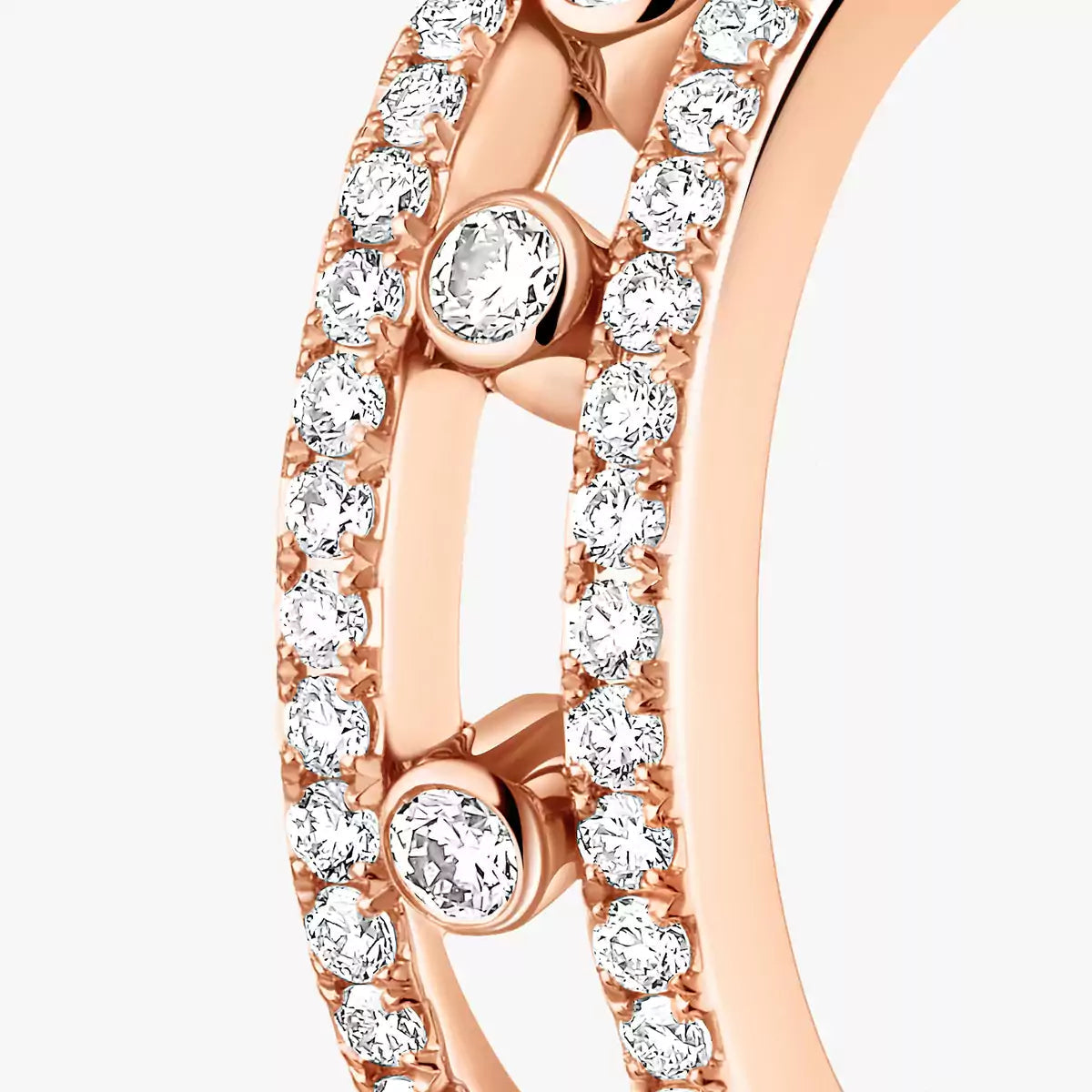 [Am Jewelry]Diamond Pave_ Hoop Earrings Move