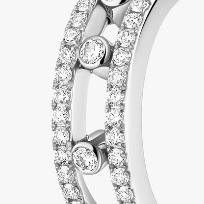 [Am Jewelry]Diamond Pave_ Hoop Earrings Move