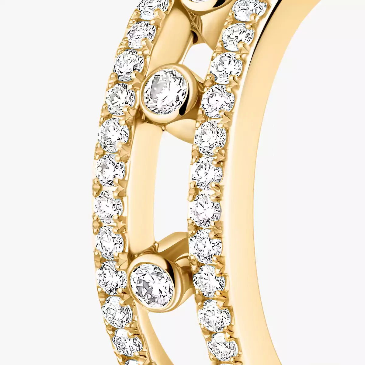 [Am Jewelry]Diamond Pave_ Hoop Earrings Move
