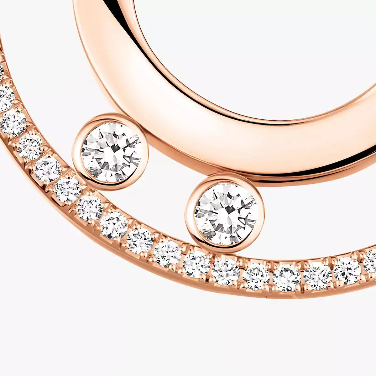 [Am Jewelry] Move Romane Small Diamond Hoop Earrings