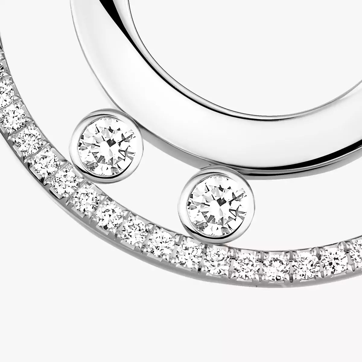 [Am Jewelry] Move Romane Small Diamond Hoop Earrings