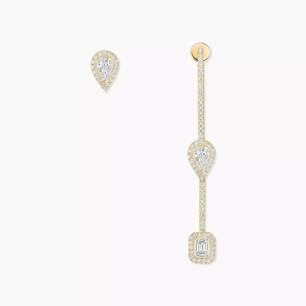 [Am Jewelry]Diamond Drop Earrings My Twin