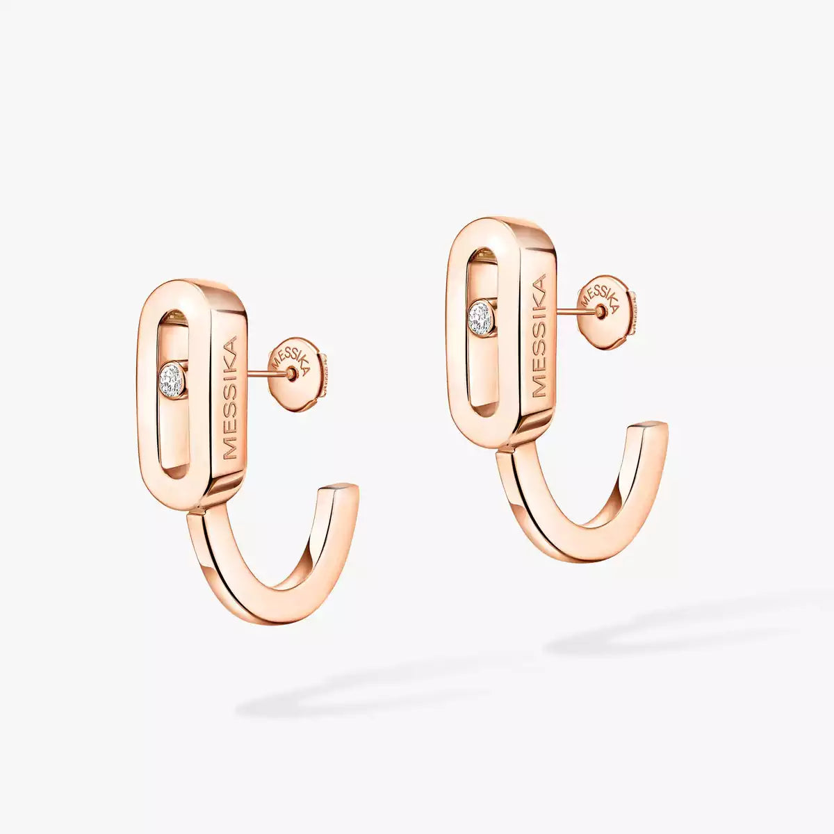 [Am Jewelry]Diamond Mini Hoop Earrings Move Classique