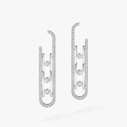 [Am Jewelry]Diamond Pendant Earrings Move 10Th