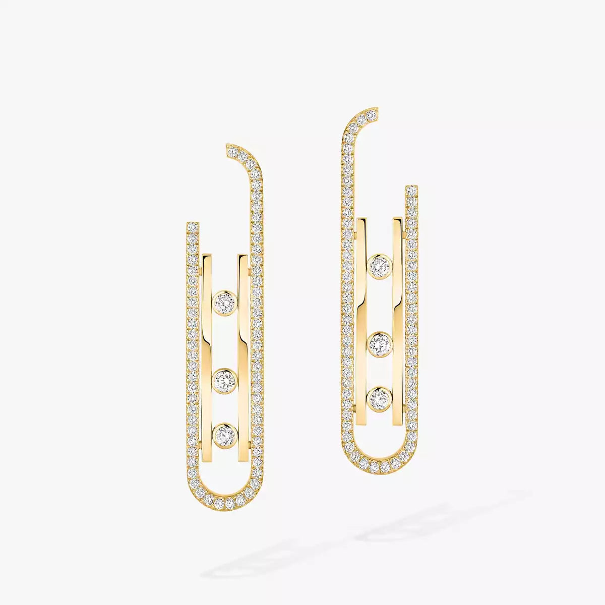 [Am Jewelry]Diamond Pendant Earrings Move 10Th