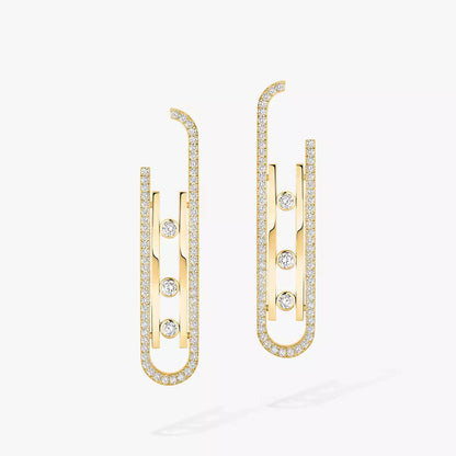 [Am Jewelry]Diamond Pendant Earrings Move 10Th