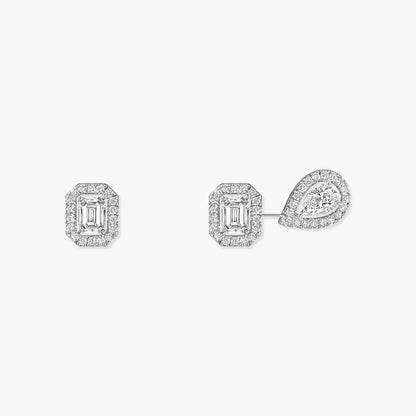 [Am Jewelry]Diamond Earrings 0,10ct My Twin 1+2