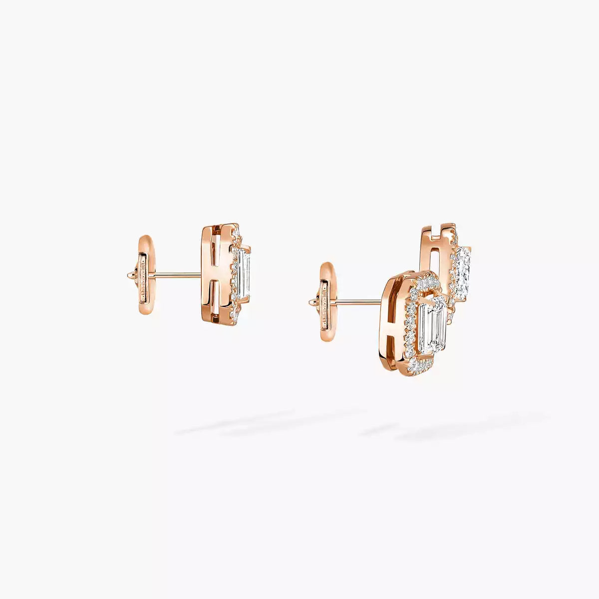 [Am Jewelry]Diamond Earrings 0,10ct My Twin 1+2