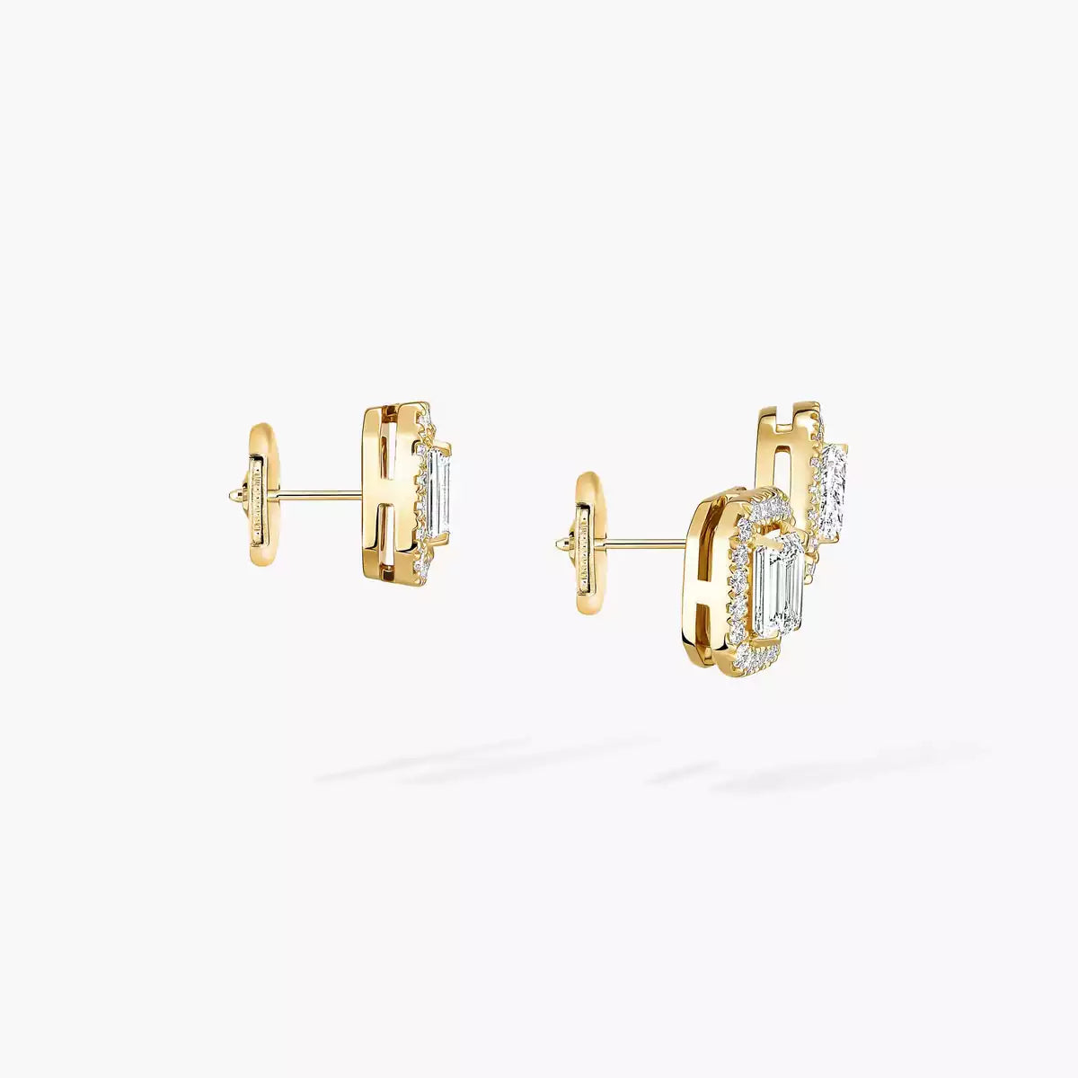 [Am Jewelry]Diamond Earrings 0,10ct My Twin 1+2