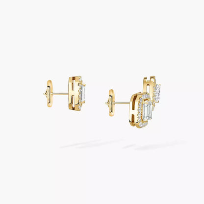[Am Jewelry]Diamond Earrings 0,10ct My Twin 1+2