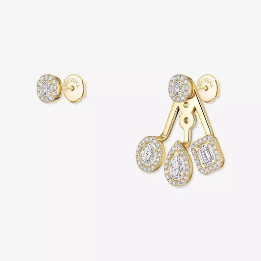 [Am Jewelry] My Twin Trio  Diamond Earrings