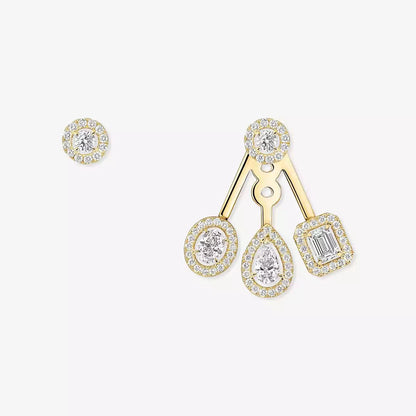 [Am Jewelry] My Twin Trio  Diamond Earrings