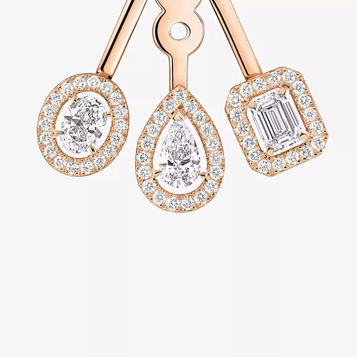 [Am Jewelry] My Twin Trio  Diamond Earrings