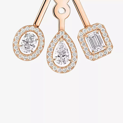 [Am Jewelry] My Twin Trio  Diamond Earrings