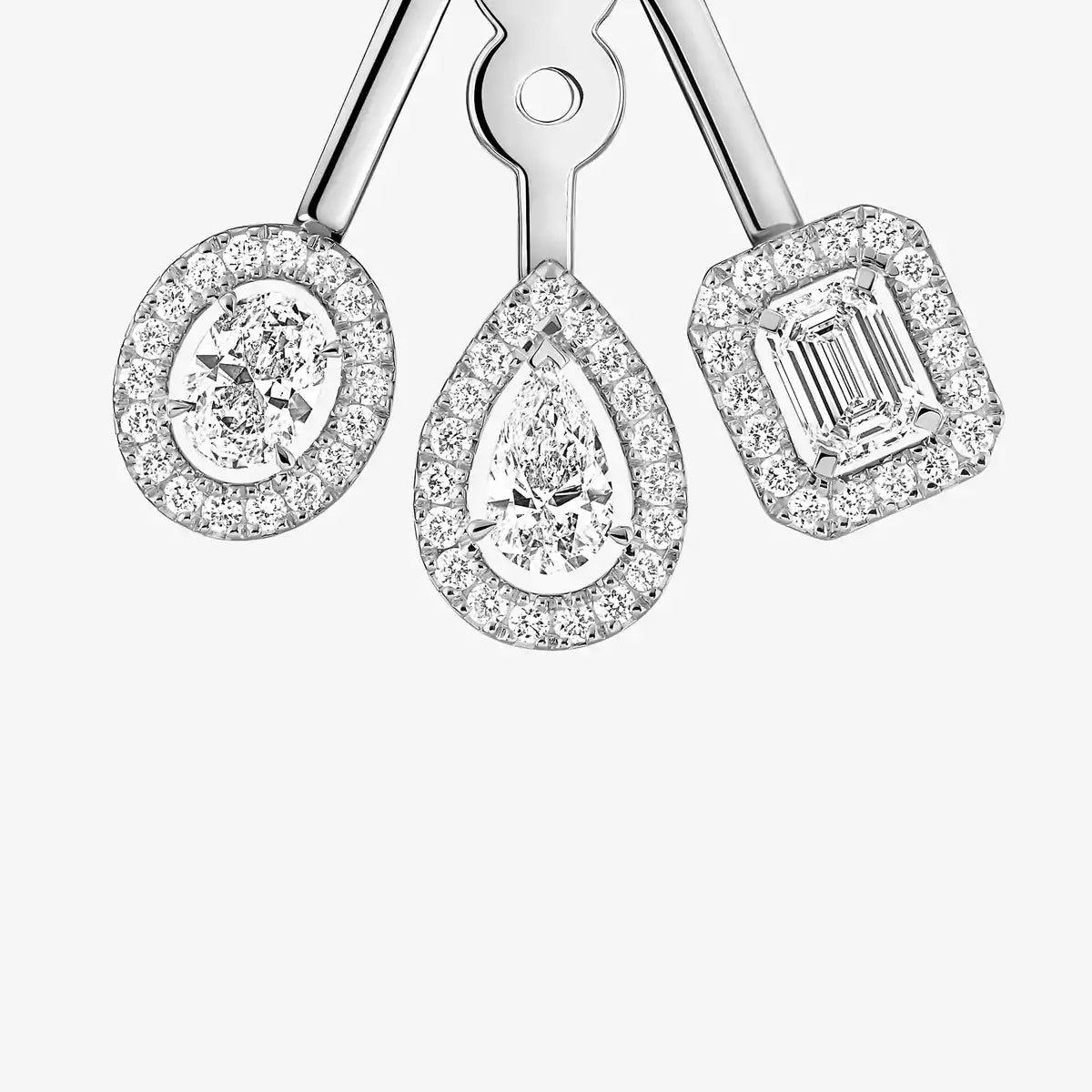 [Am Jewelry] My Twin Trio  Diamond Earrings