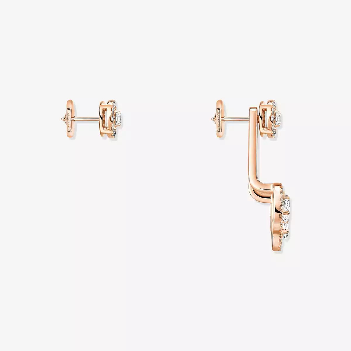[Am Jewelry] My Twin Trio  Diamond Earrings