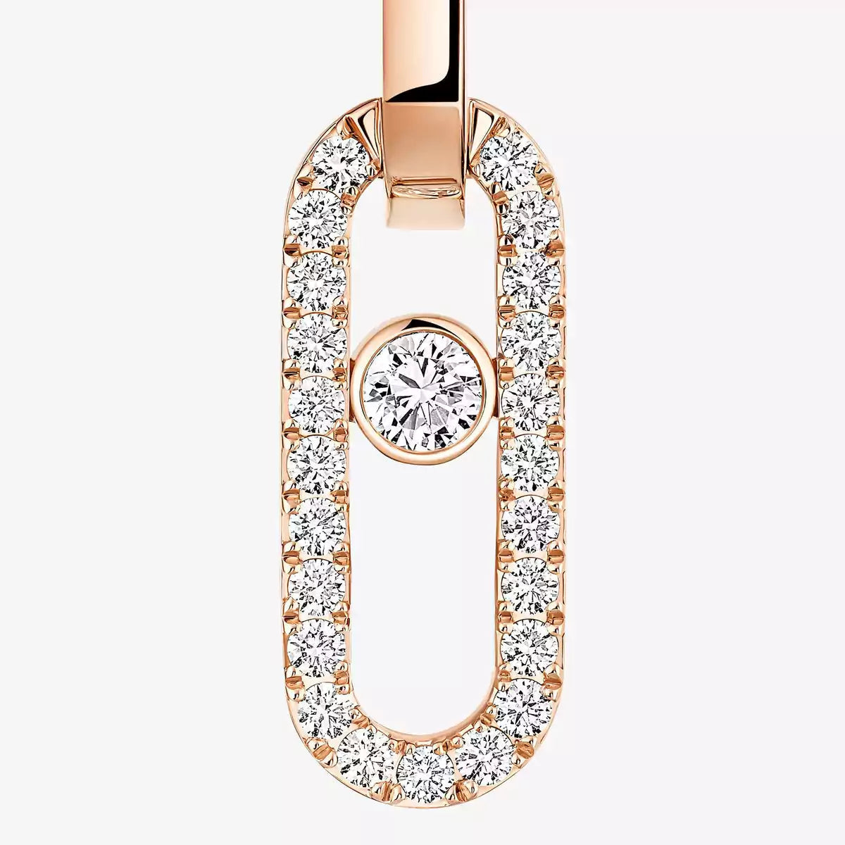 [Am Jewelry]Move Link Diamond Earrings