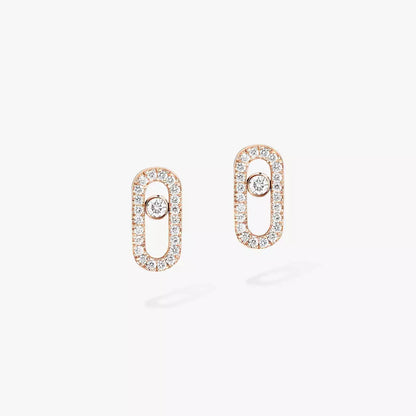 [Am Jewelry]Move Uno Diamond Earrings