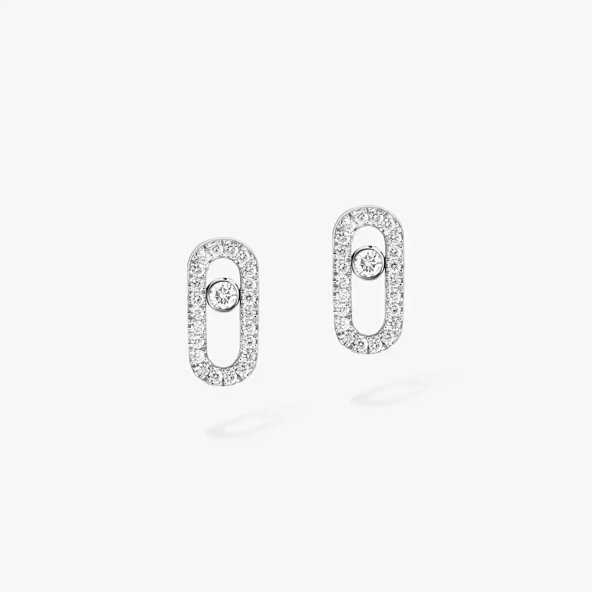 [Am Jewelry]Move Uno Diamond Earrings