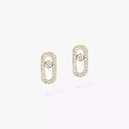 [Am Jewelry]Move Uno Diamond Earrings