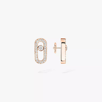 [Am Jewelry]Move Uno Diamond Earrings