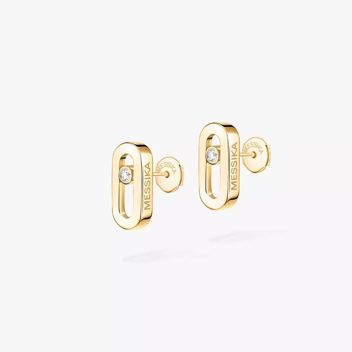 [Am Jewelry]Move Uno Diamond Stud Earrings