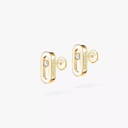 [Am Jewelry]Move Uno Diamond Stud Earrings