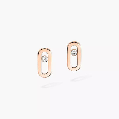 [Am Jewelry]Move Uno Diamond Stud Earrings