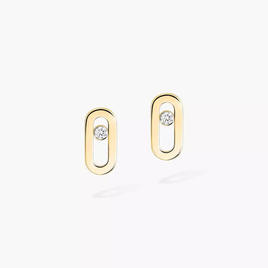 [Am Jewelry]Move Uno Diamond Stud Earrings