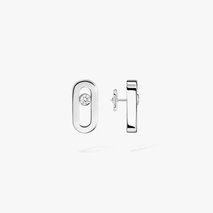 [Am Jewelry]Move Uno Diamond Stud Earrings