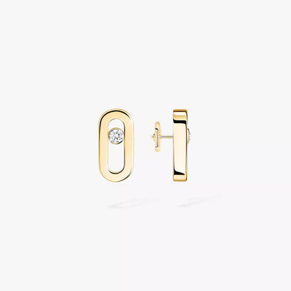 [Am Jewelry]Move Uno Diamond Stud Earrings