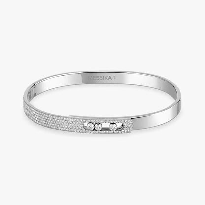 [Am Jewelry]Move Noa Rose Gold Pavé Diamond Bangle Bracelet